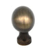 Keeler Power & Beauty Satin Dover Oval 1 3/8" Solid Brass Cabinet Knob P9176-9013