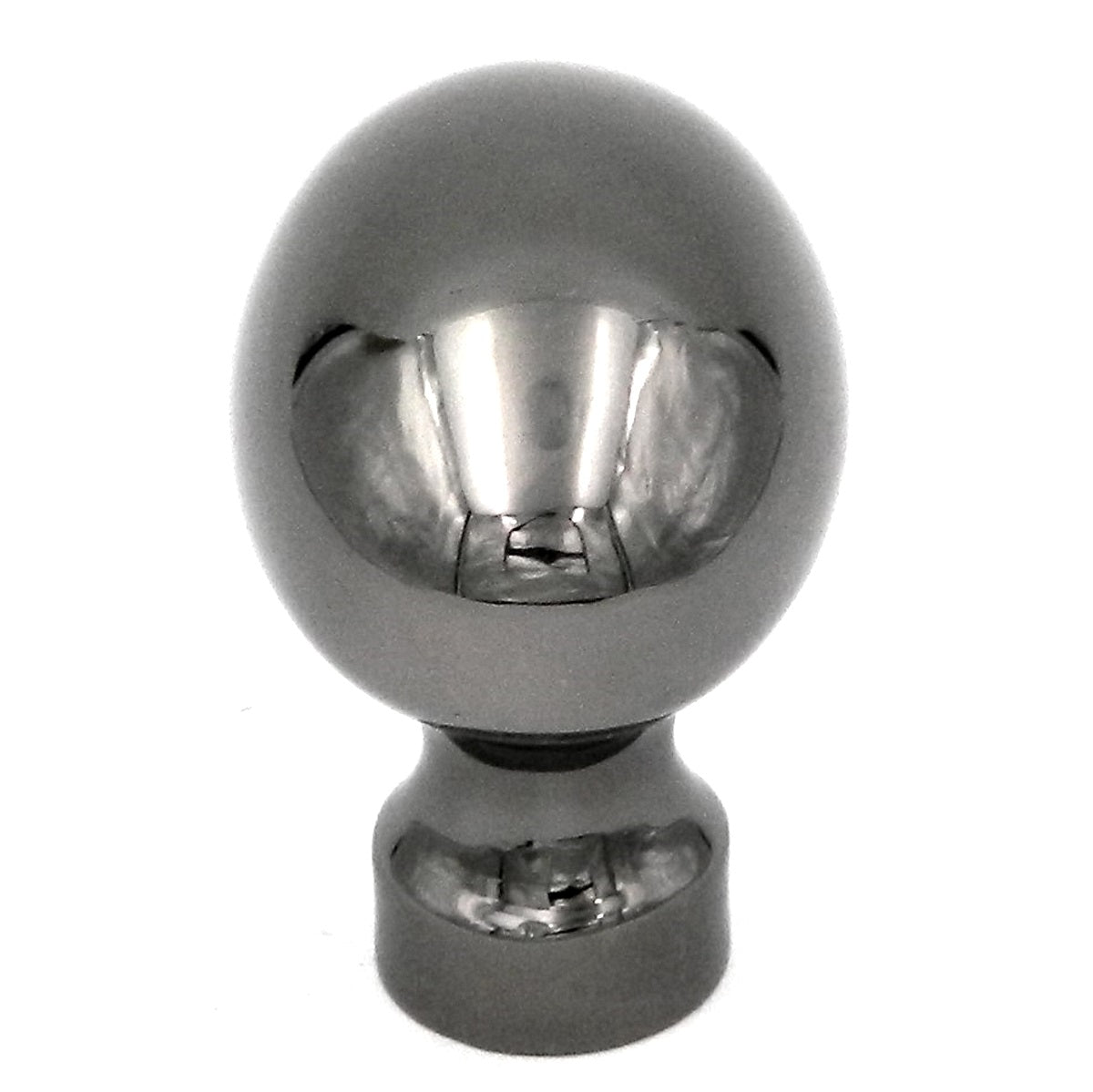 Keeler Power & Beauty Black Nickel Oval Smooth 1 3/8" Solid Brass Cabinet Knob P9176-BLN