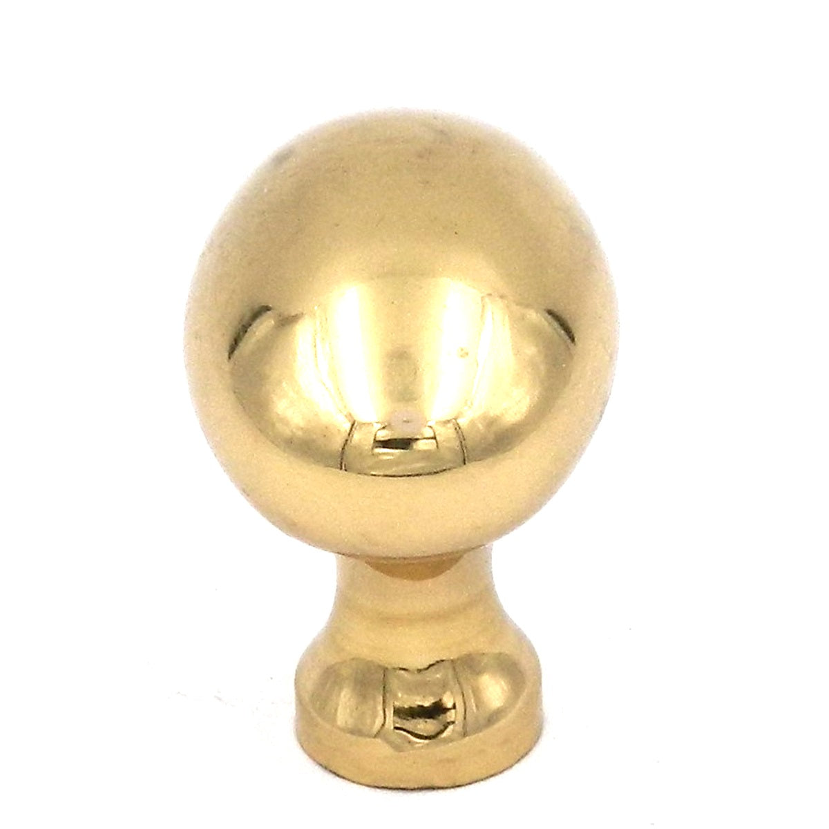 Keeler Power & Beauty Polished Brass Oval 1 3/8" Solid Brass Cabinet Knob P9176