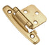 Pair of Hickory Hardware P9296 Solid Brass Self-Closing Flush Cabinet Hinges