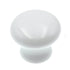 Hickory Hardware English Cosy - Pomo redondo para gabinete de porcelana, color blanco, 1 3/8 pulgadas, P950-W