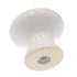 Hickory Hardware English Cosy - Pomo redondo para gabinete de porcelana, color blanco, 1 3/8 pulgadas, P950-W