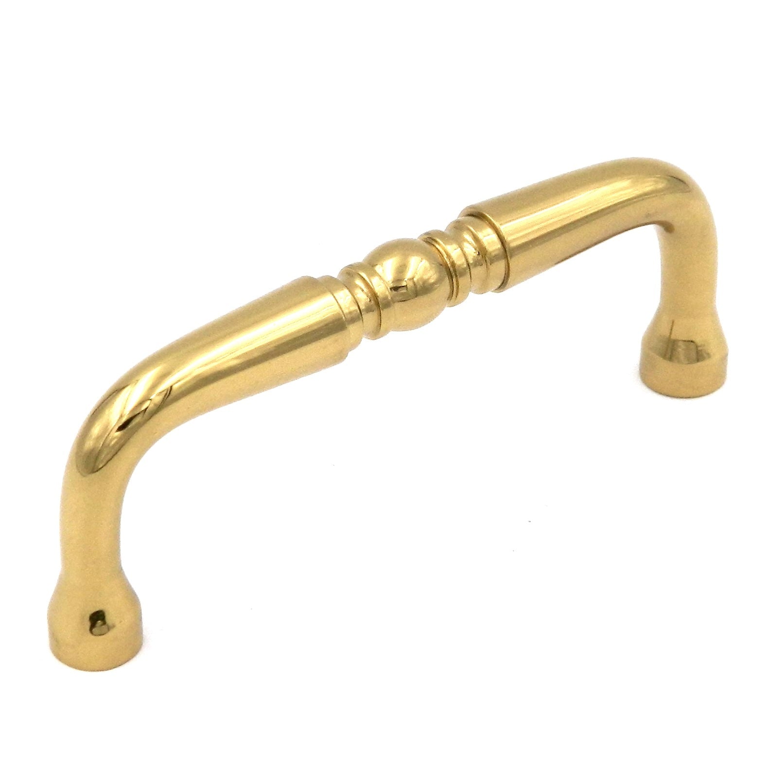 Keeler Power & Beauty Polished Brass Cabinet 3"cc Handle Pull P9719