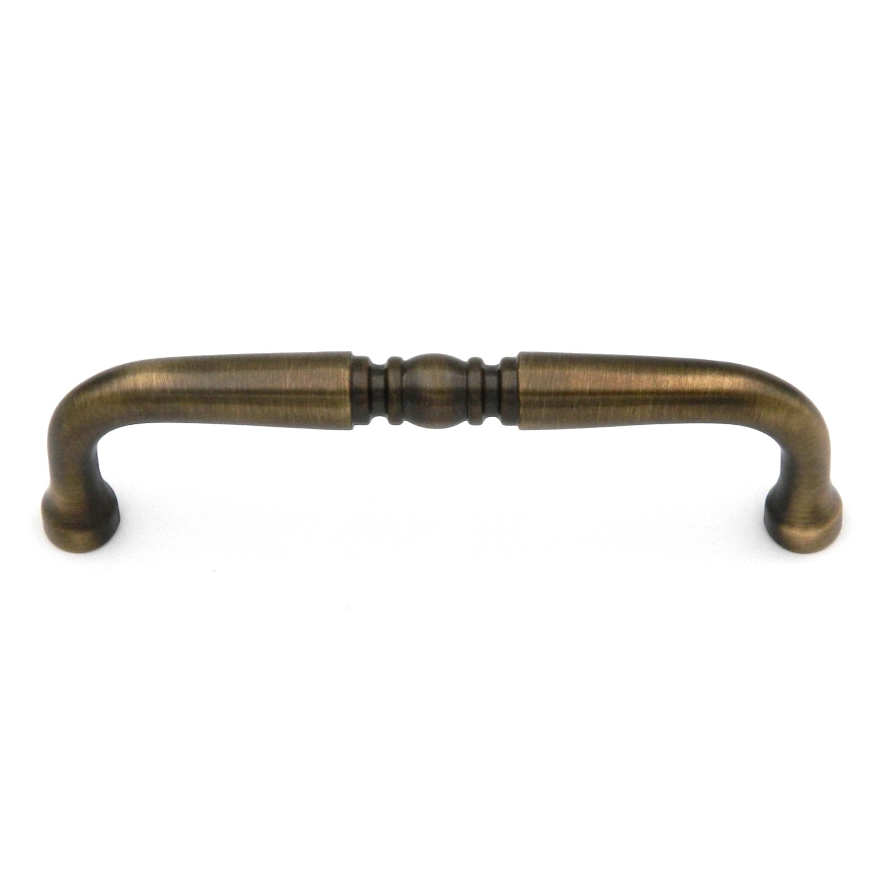 Hickory Hardware Power & Beauty Satin Dover P9720-9013 3 1/2"cc Solid Brass Ornate Cabinet Handle Pull