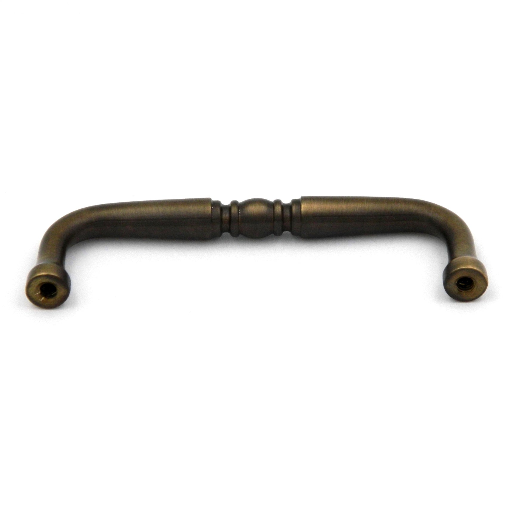 Hickory Hardware Power & Beauty Satin Dover P9720-9013 3 1/2"cc Solid Brass Ornate Cabinet Handle Pull