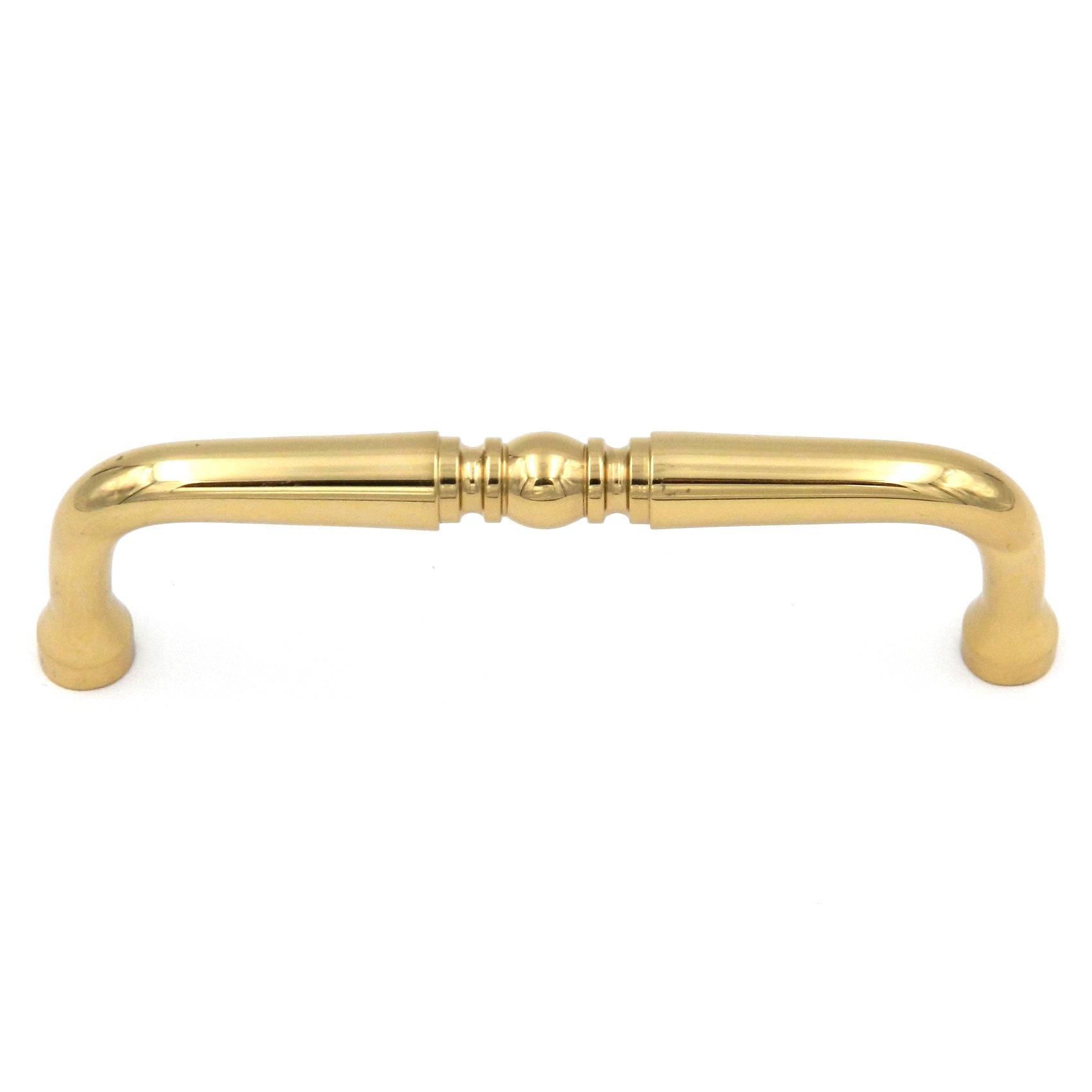 Keeler Power & Beauty Polished Brass Cabinet 3 1/2"cc Handle Pull P9720