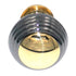 Keeler Milan Polished Brass and Black Nickel 1 1/4" Round Ball Solid Brass Cabinet Knob P9801