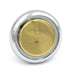 Keeler Milan Chrome & Polished Brass Round Flat Top 1 1/4" Solid Brass Cabinet Knob P9810