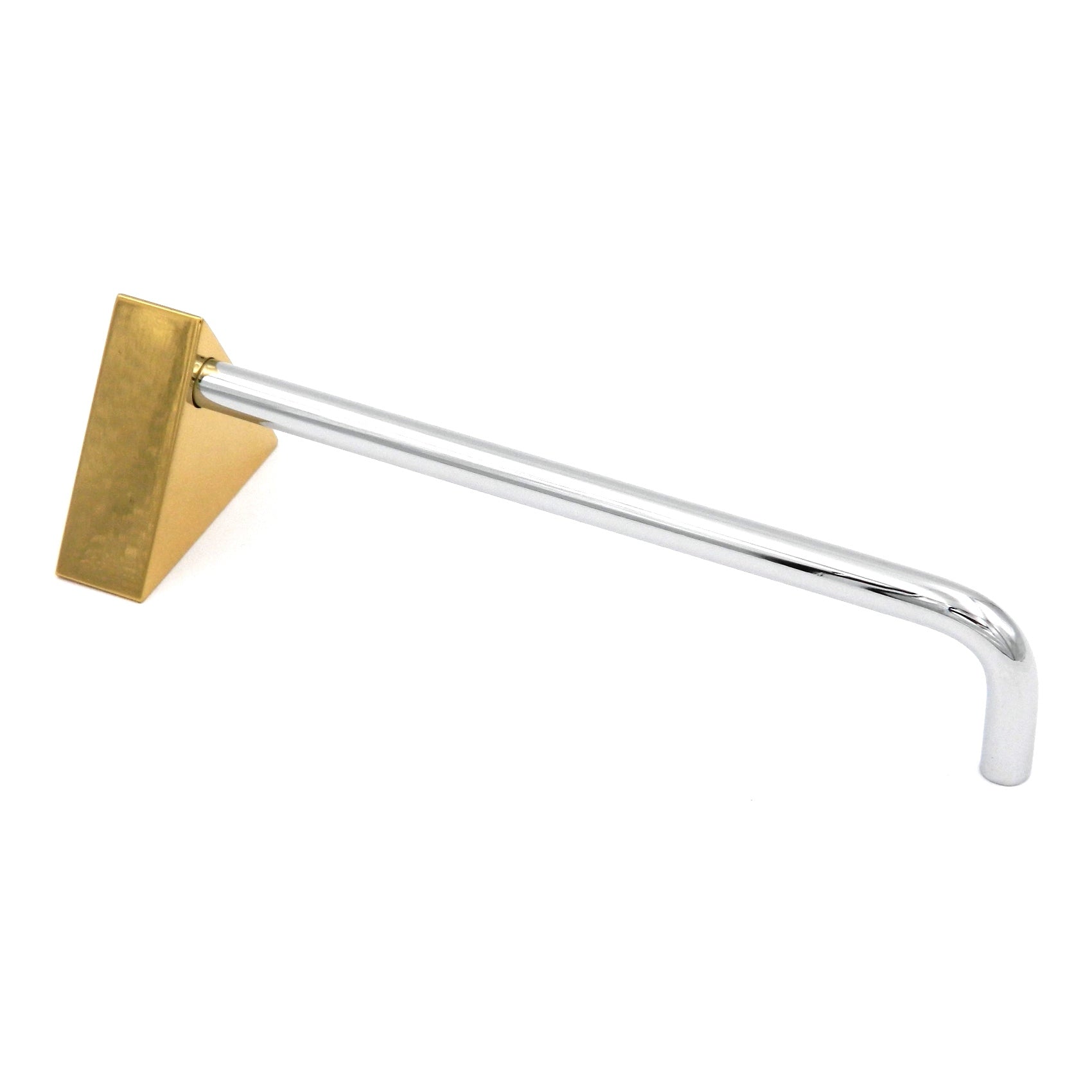 Hickory Milan Chrome, Polished Brass 3" to 4"cc Adjustable Handle Pull P9822