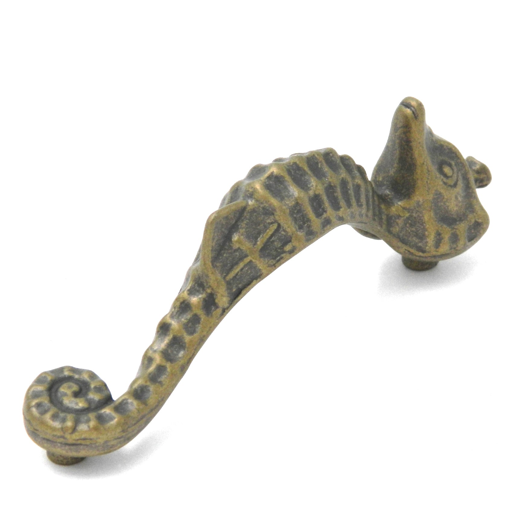 Hickory Hardware South Seas Antique Mist Sea Horse Cabinet3"cc Handle Pull PA0122-AM