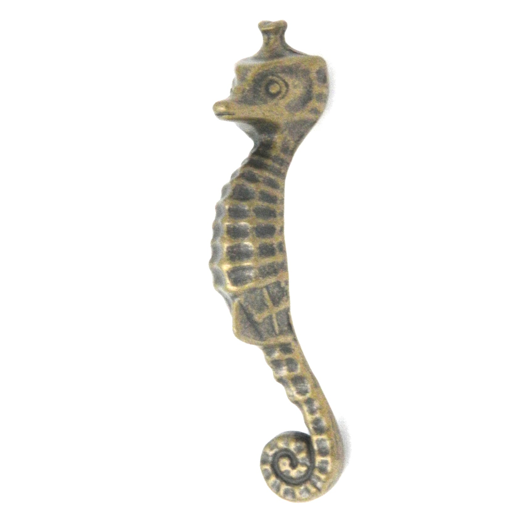 Hickory Hardware South Seas Antique Mist Sea Horse Cabinet3"cc Handle Pull PA0122-AM