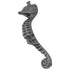 Hickory Hardware South Seas Vibra Pewter Sea Horse Gabinete 3"cc Mango Pull PA0122-VP