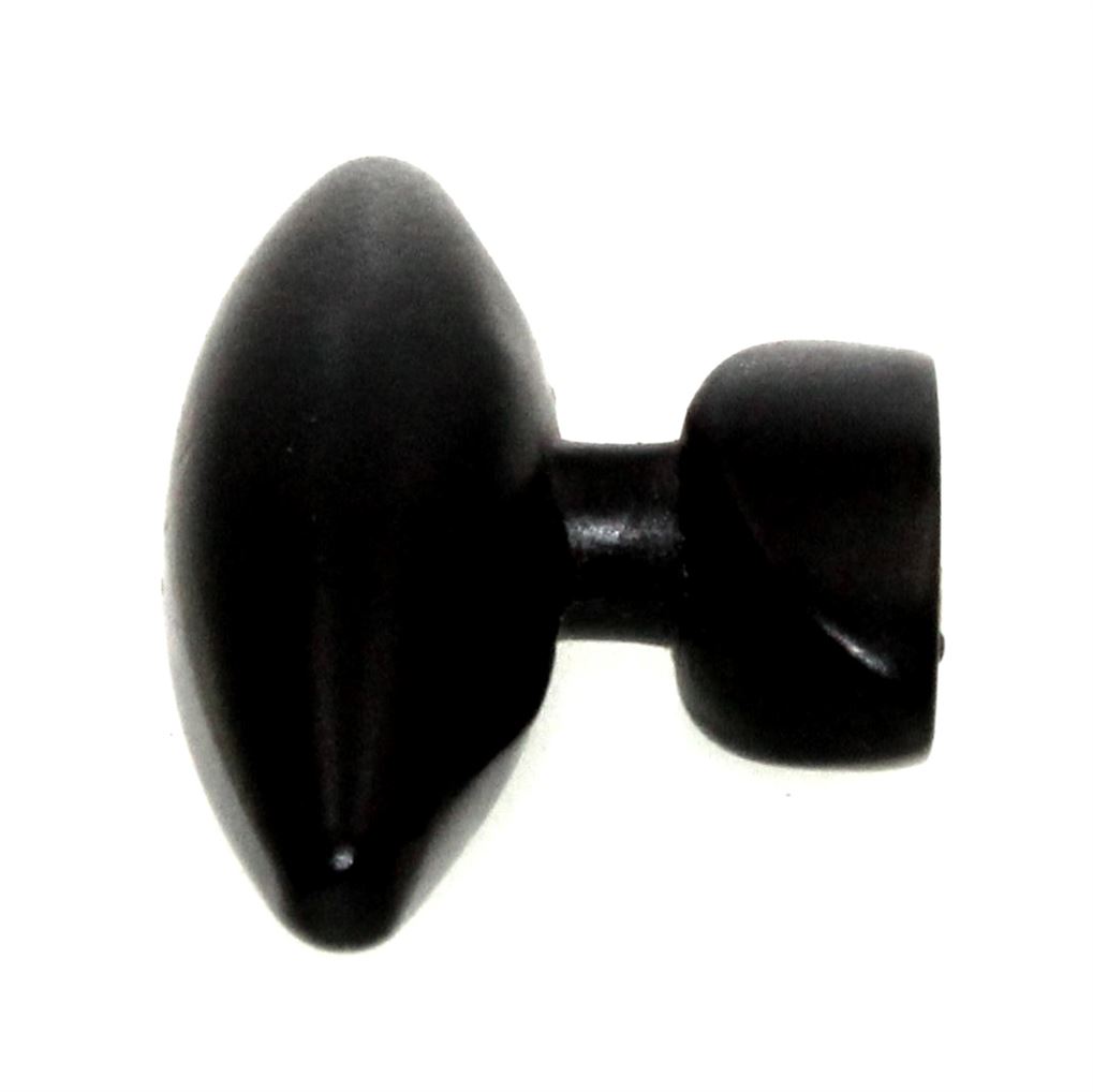 Hickory Hardware Metropolis Matte Black 1 9/16" Football Cabinet Knob PA0211-MB