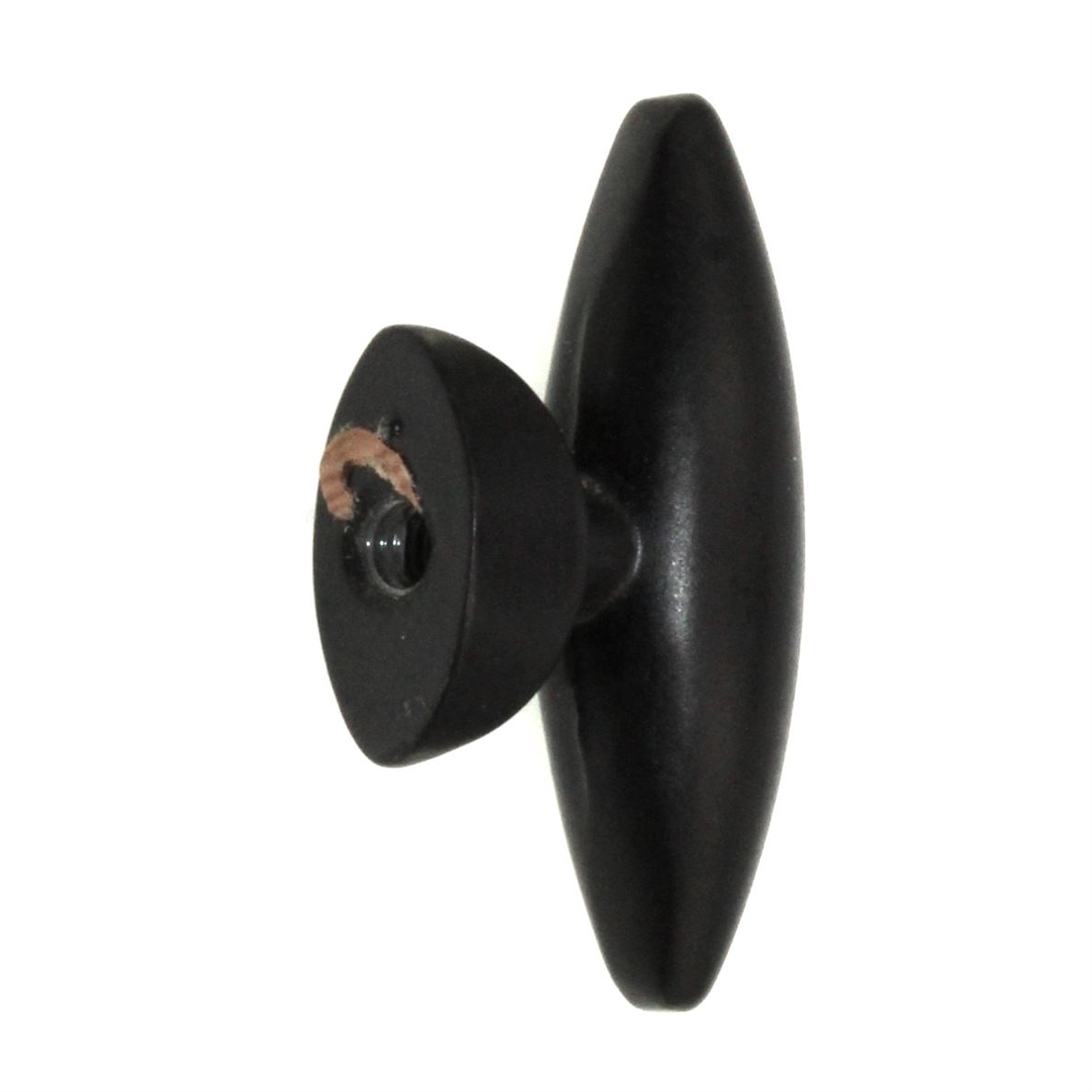 Hickory Hardware Metropolis Matte Black 1 9/16" Football Cabinet Knob PA0211-MB