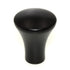 Belwith Metropolis 1" Fluted Cabinet Knob Matte Black PA0213-MB