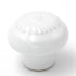 Hickory Hardware English Cozy White Round Fan 1 1/4" Porcelain Cabinet Knob PA0312-W