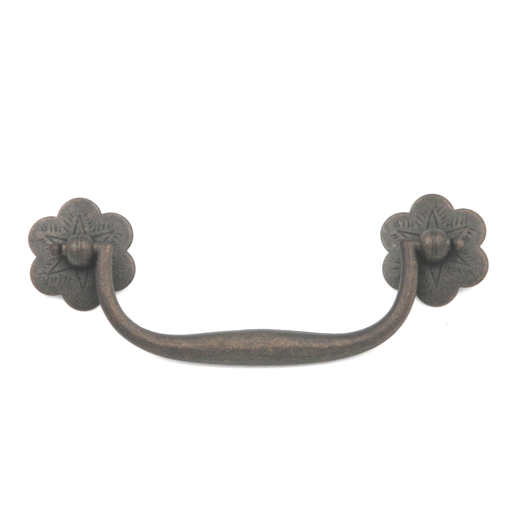 Hickory Hardware Palmetto Windover Antique 4"cc Drawer Bail Pull PA0922-WOA