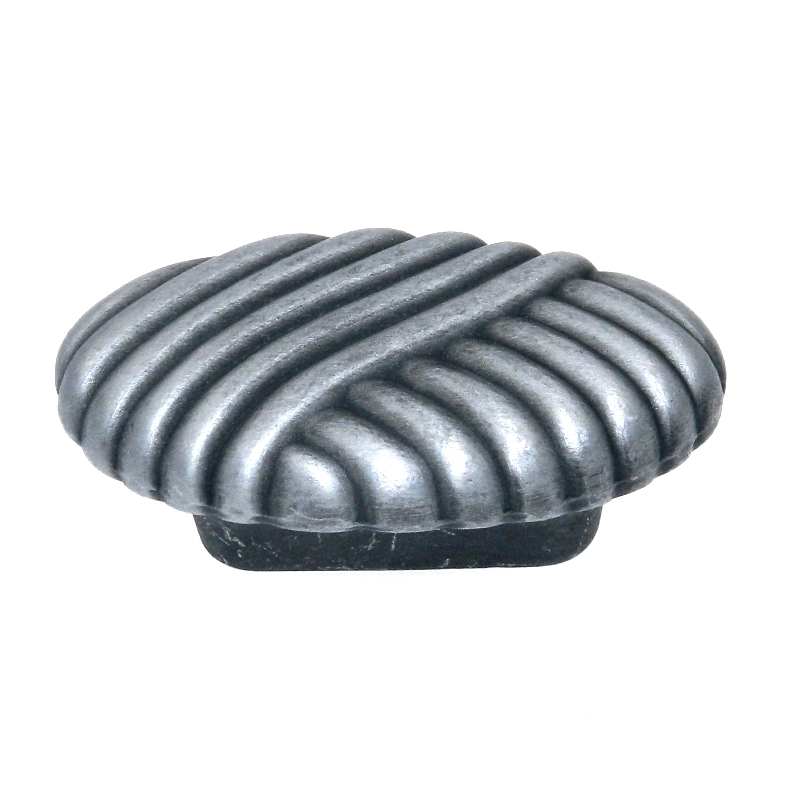 Hickory Hardware Foxglove Satin Pewter Antique 2" Oval Cabinet Pull Knob PA1115-SPA