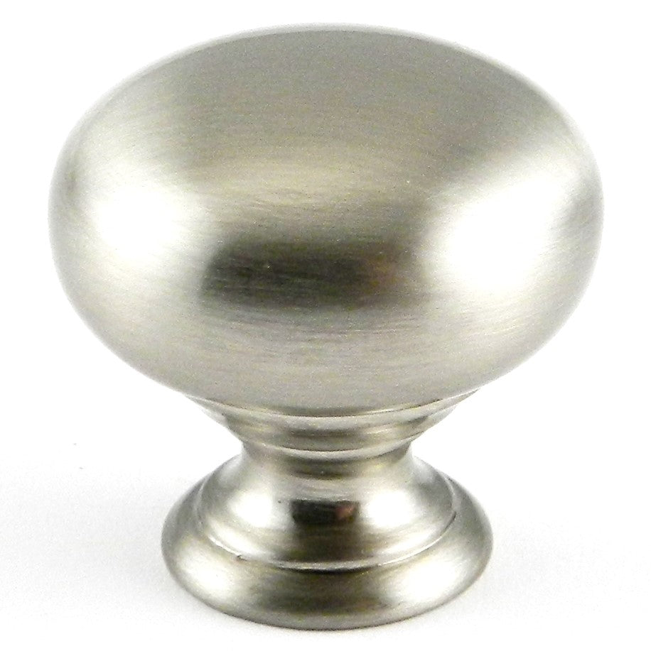 Hickory Hardware Satin Nickel 1" Smooth Mushroom Cabinet Knob Pull PA1217-SN