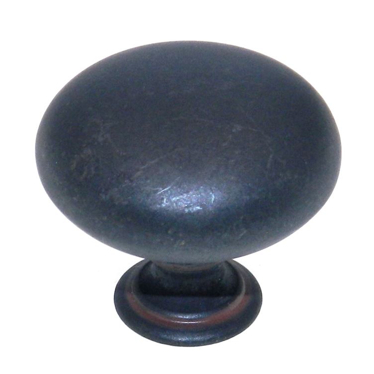 Hickory Hardware Manchester Rustic Iron 1 1/4" Round Cabinet Knob PA1218-RI