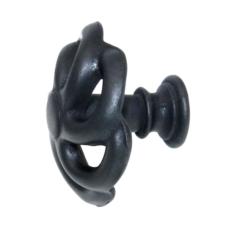 Hickory Hardware Charleston Blacksmith Black Iron 1 1/2" Cabinet Knob PA1311-BI