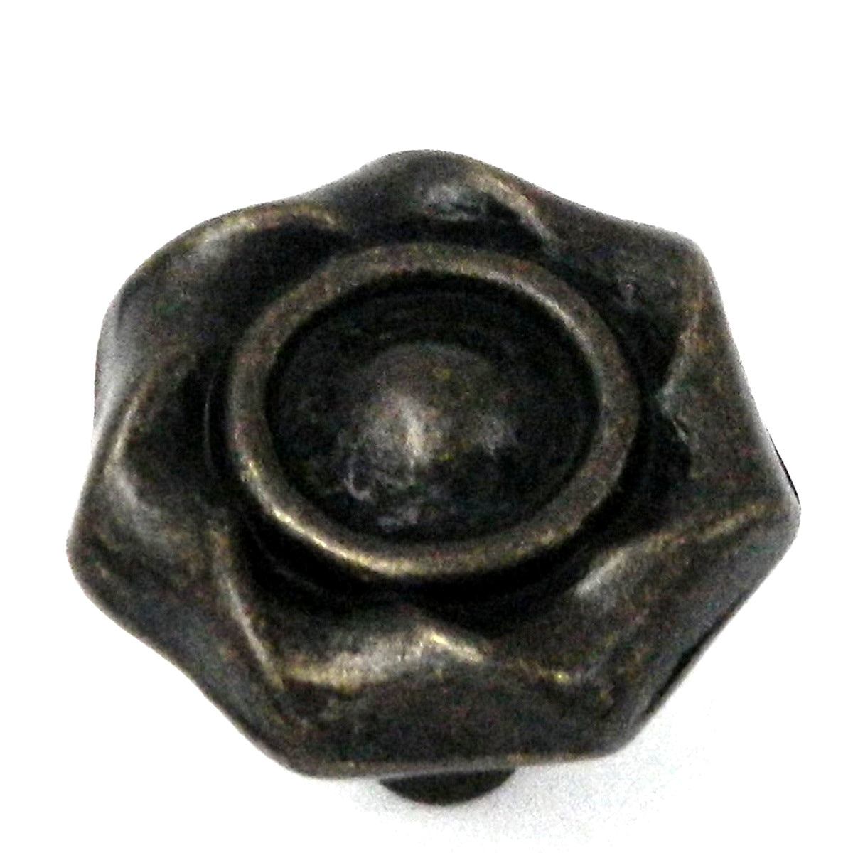 Hickory Hardware Charleston Blacksmith Windover Antique 1 1/4" Flower Knob Pull PA1312-WOA