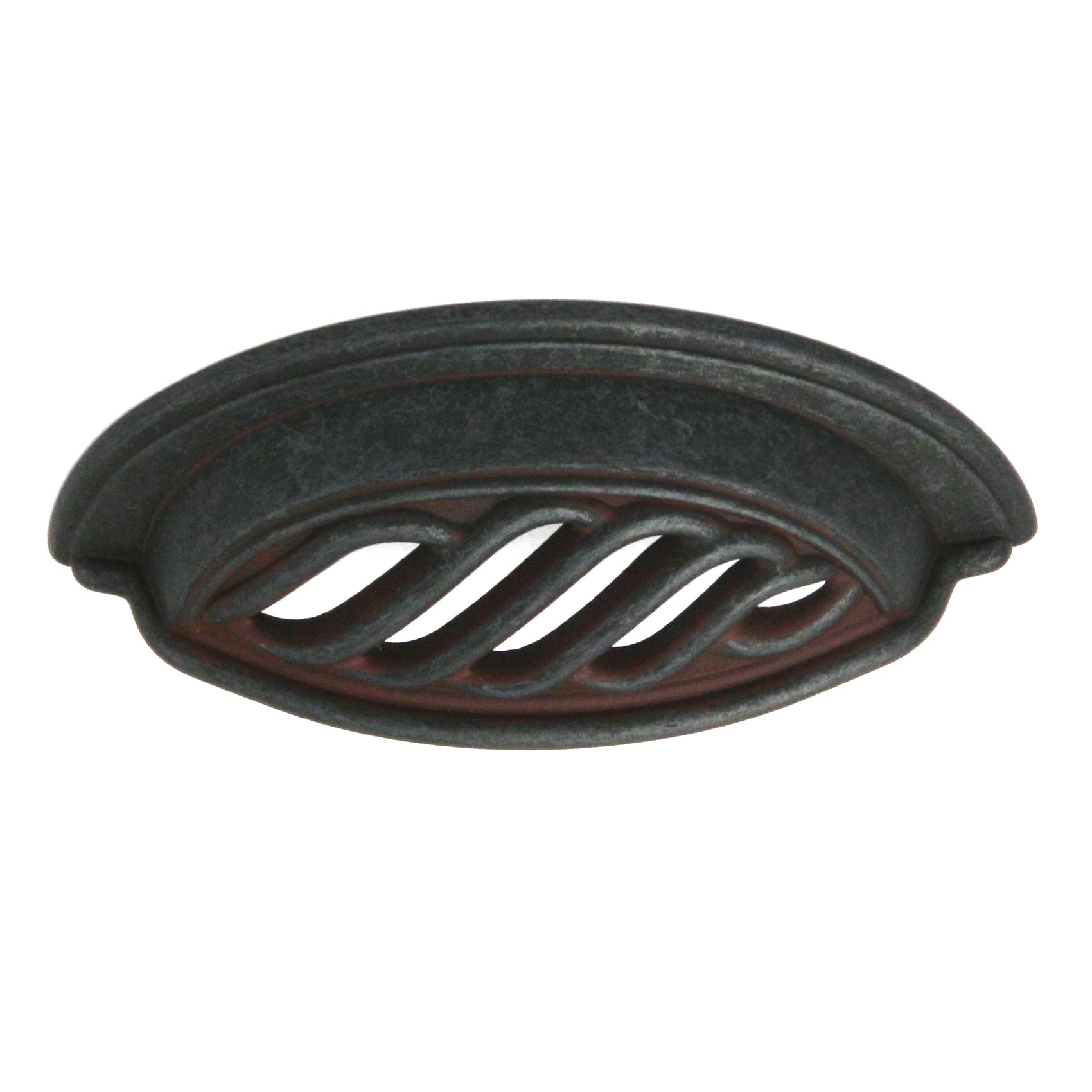 Hickory Hardware Charleston Blacksmith Rustic Iron 3"cc Drawer Cup Pull PA1322-RI