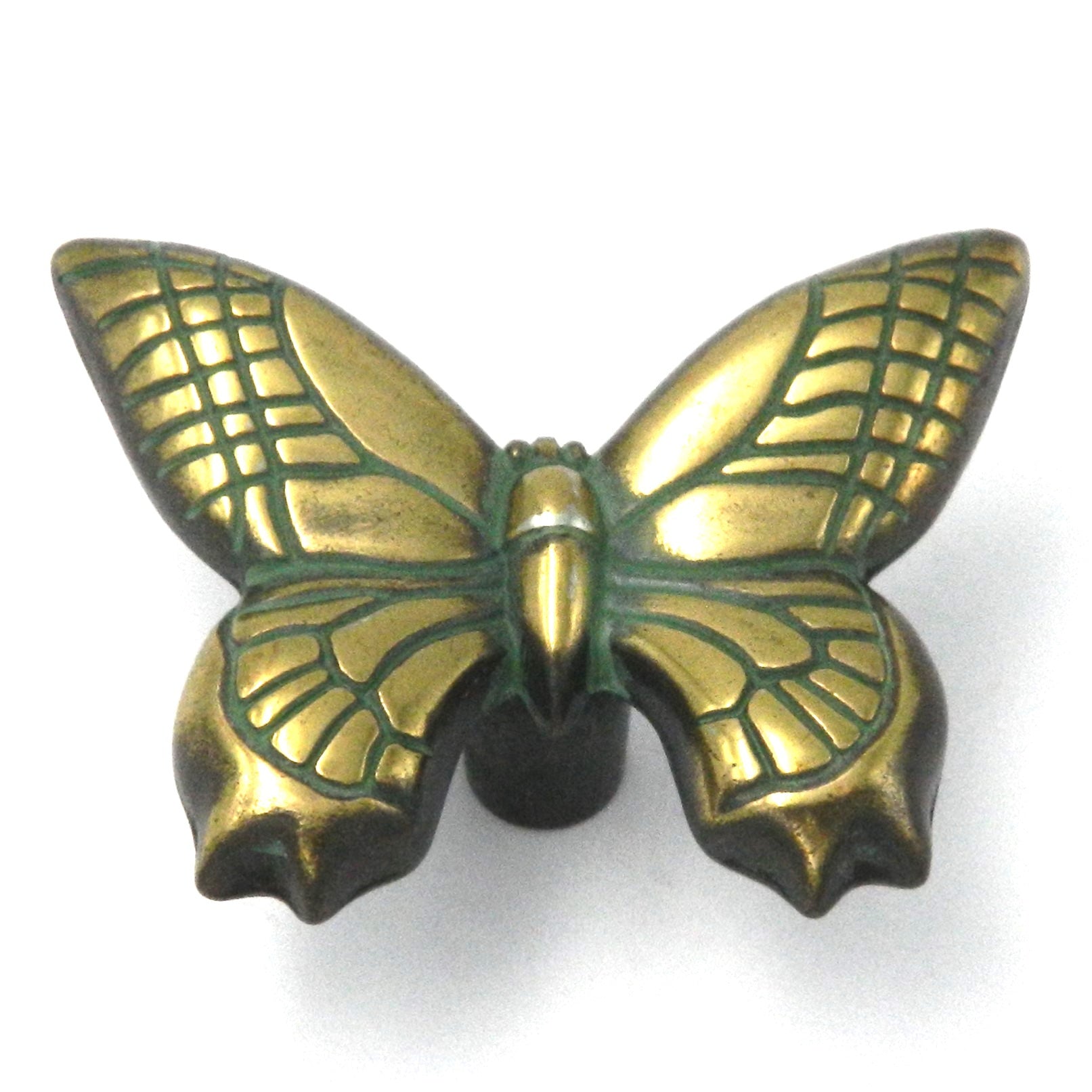 Hickory Hardware Rainforest Butterfly 2" Cabinet Knob Verde Antique PA1513-VA