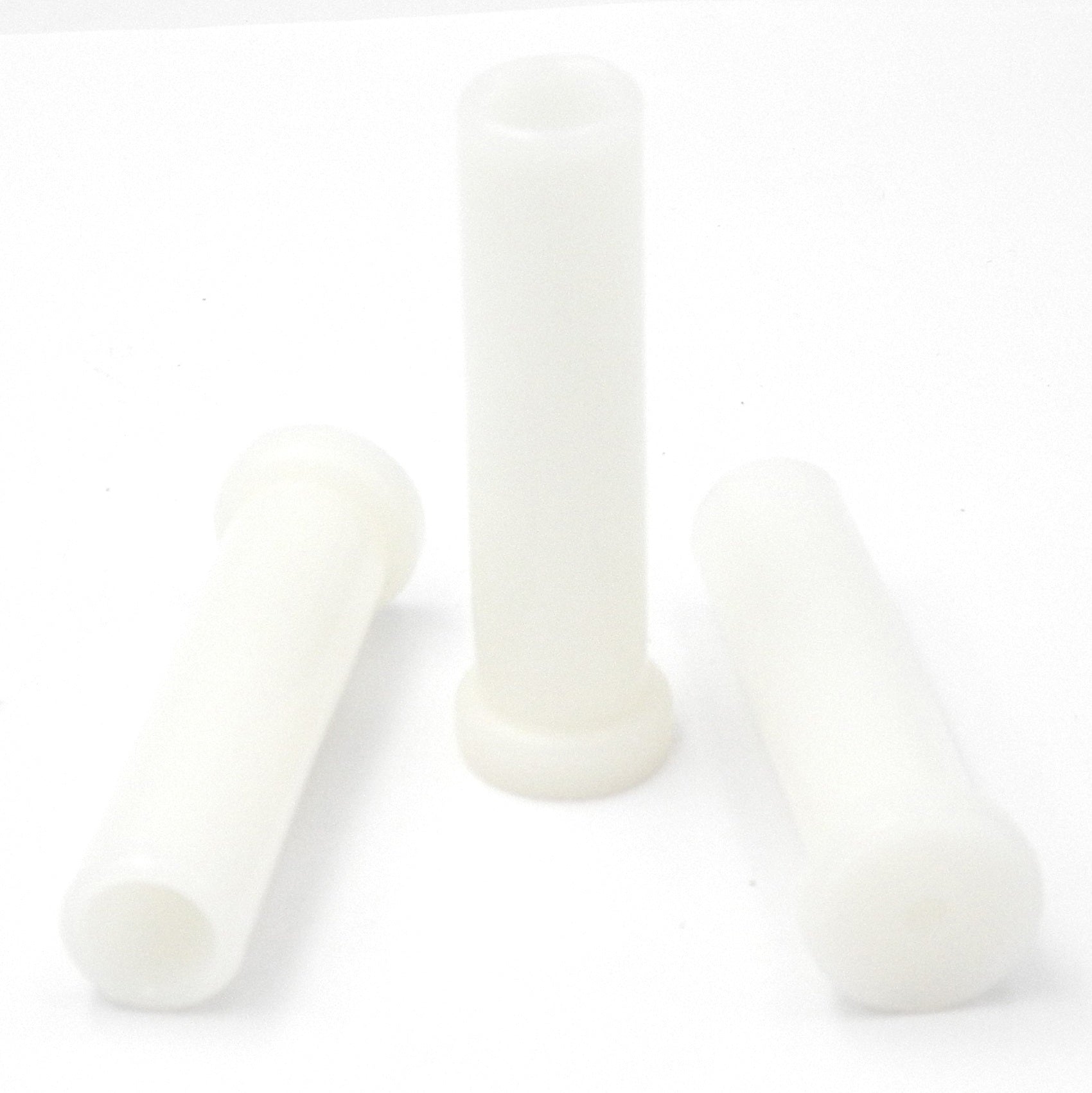 Pack of 3 Hickory PBH0249 White 3 1/4" Rigid Plastic Soft Wall Doorstops Hickory