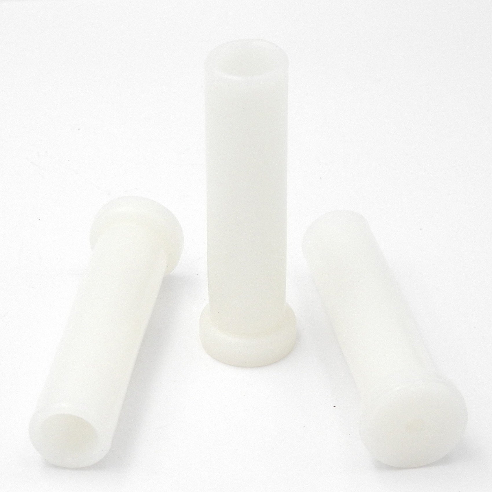 Pack of 3 Hickory PBH0249 White 3 1/4" Rigid Plastic Soft Wall Doorstops Hickory