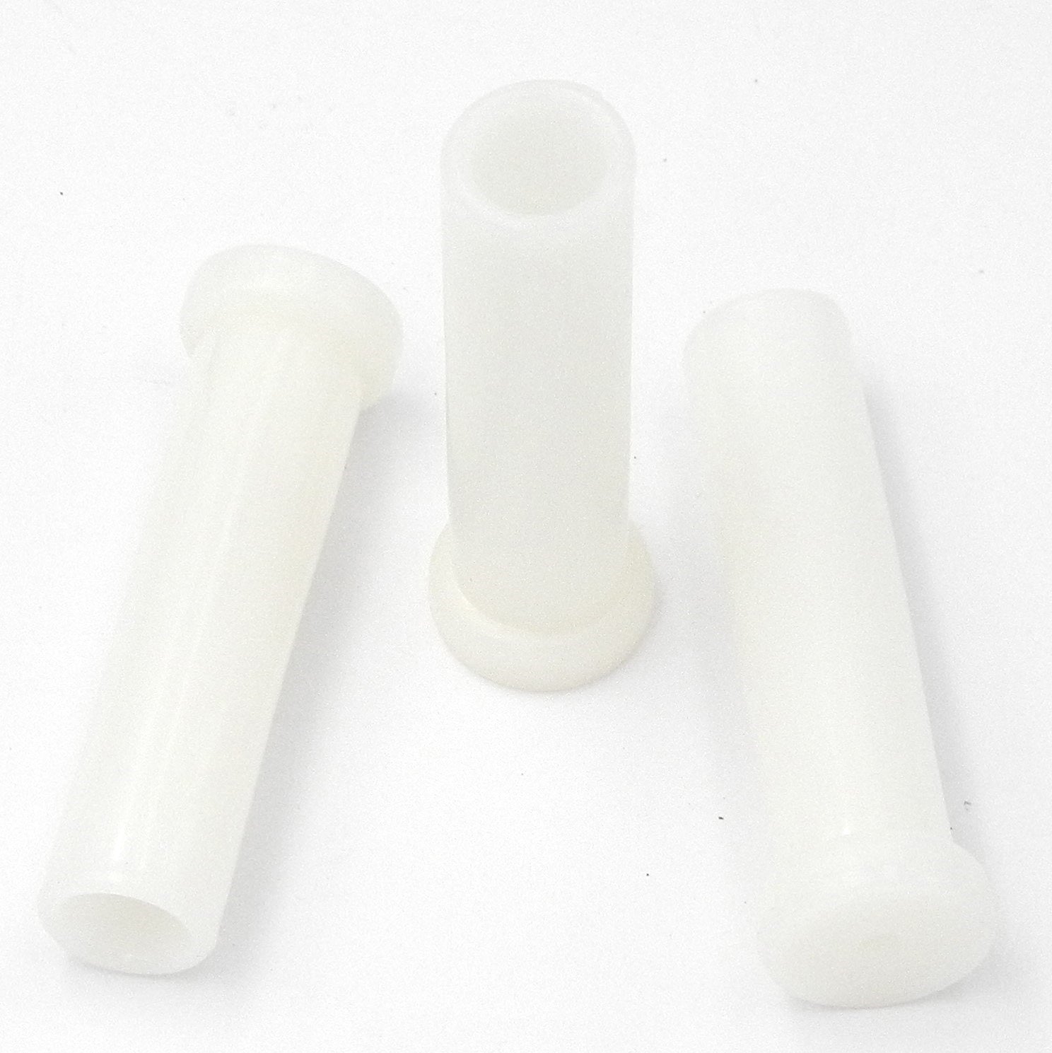 Pack of 3 Hickory PBH0249 White 3 1/4" Rigid Plastic Soft Wall Doorstops Hickory