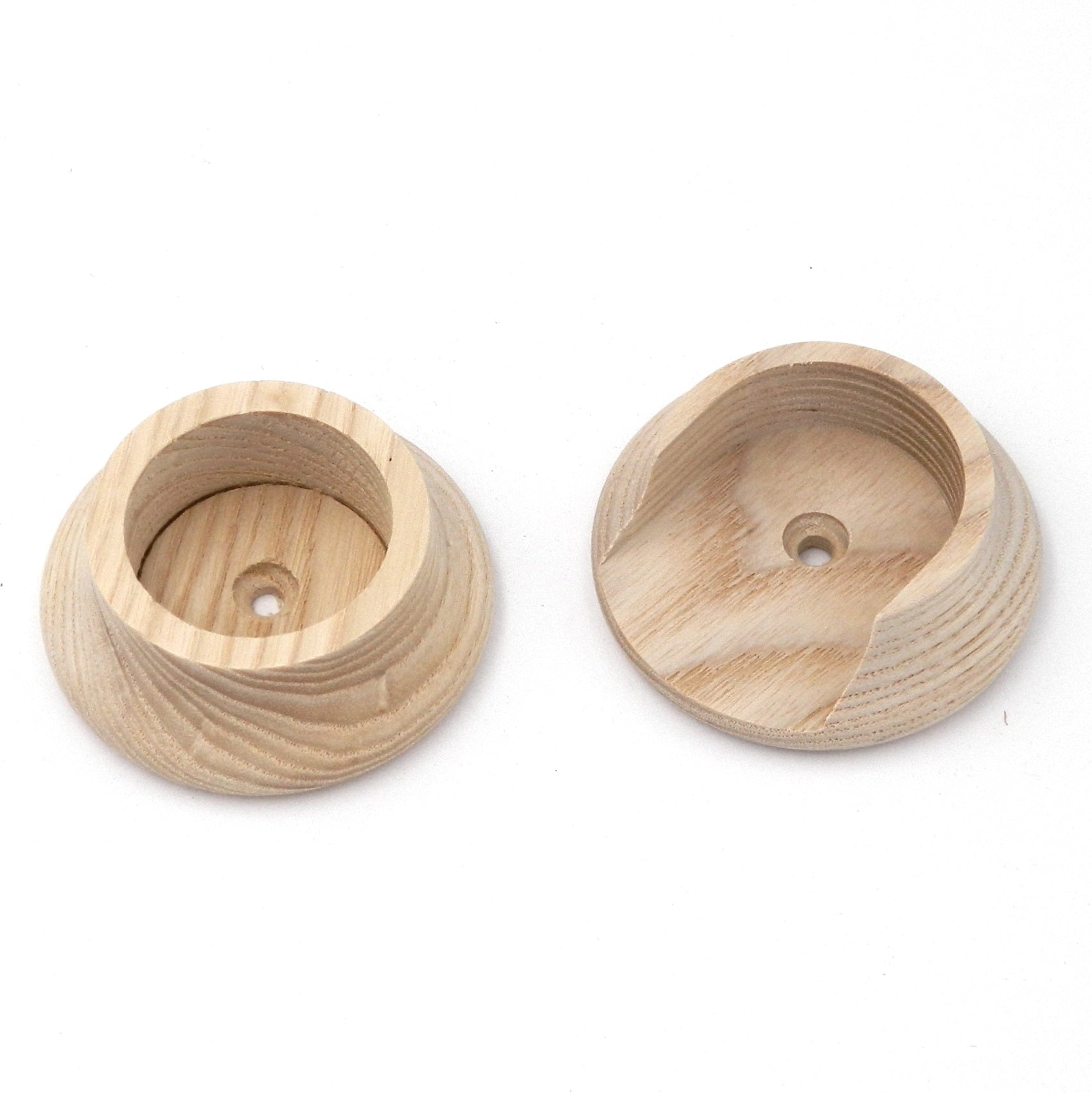 Hickory Hardware Natural Wood 1-3/8" Closet Pole Rod Sockets PBH0423, Set of 2