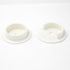 Hickory Hardware White Plastic 1-3/8" Closet Pole Rod Sockets PBH0424, Set of 2