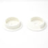 Hickory Hardware White Plastic 1-3/8" Closet Pole Rod Sockets PBH0424, Set of 2