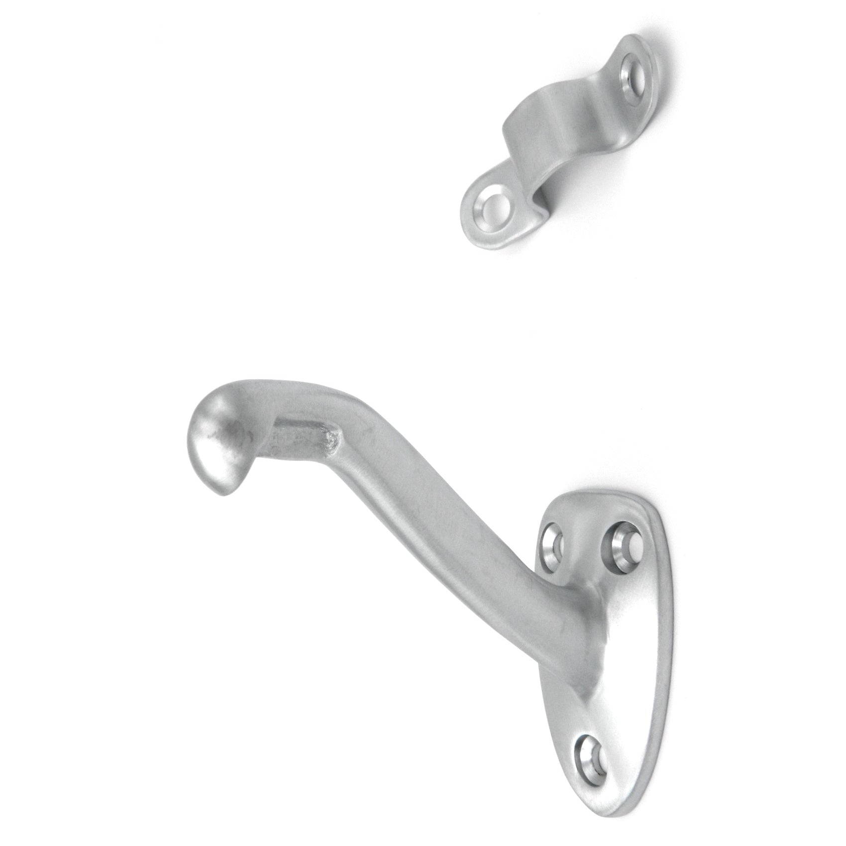 PBH3010-26D Satin Brushed Chrome 3 1/2" Wall Handrail Bracket Hickory Hardware