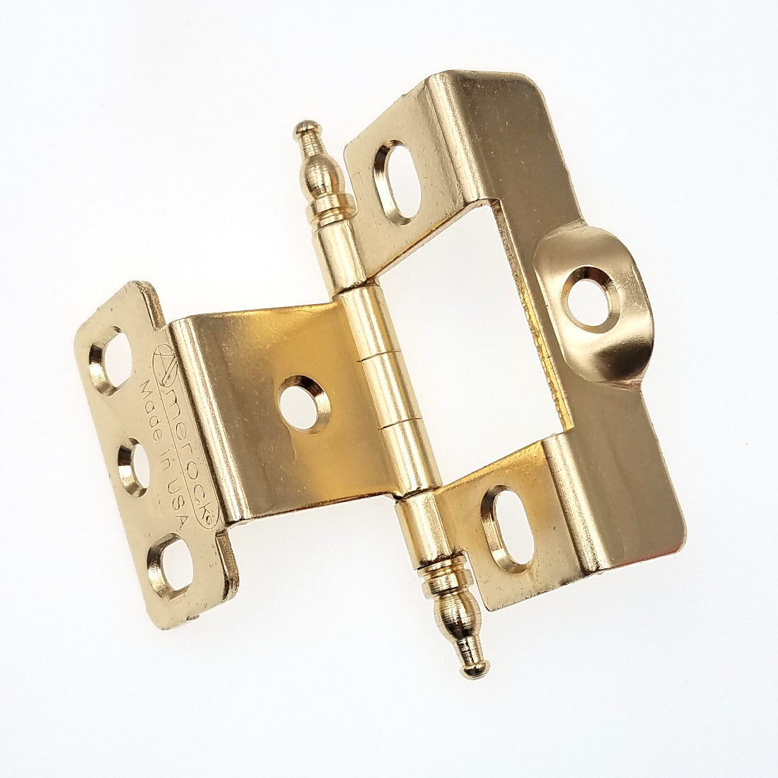 Amerock Polished Brass Minaret Inset Hinge 3/4" Frame, 13/16" Door PK3175UM-PB