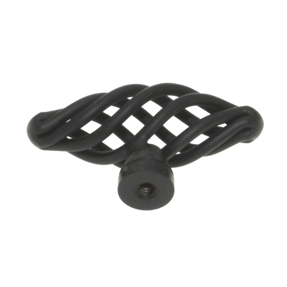 Liberty Forged Iron Flat Black 2" Birdcage Cabinet Knob PN0528V-FB-C7