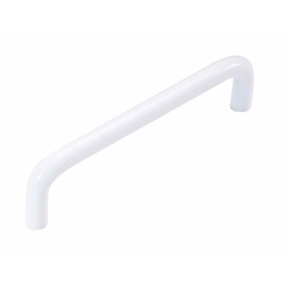 Hickory Hardware White 3 3/4" (96mm)cc Cabinet, Drawer Wire Pull Handle PW396-W