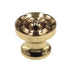 FKI Hardware Period Brass 1/2" Round Solid Brass Cabinet Knob Polished Brass Q64