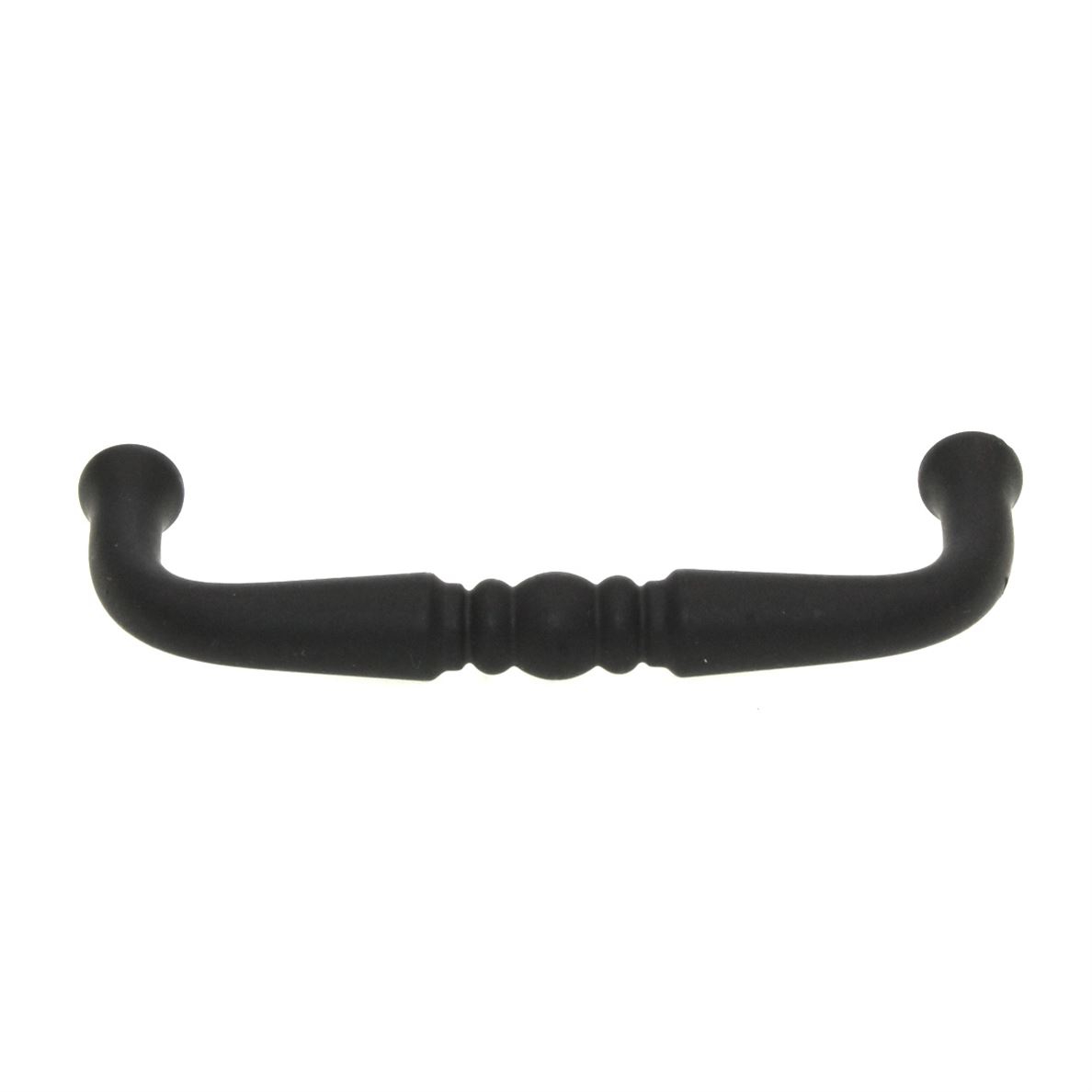 Keeler Power & Beauty Wrought Iron Black 3" Ctr. Cabinet Arch Pull Q769-19