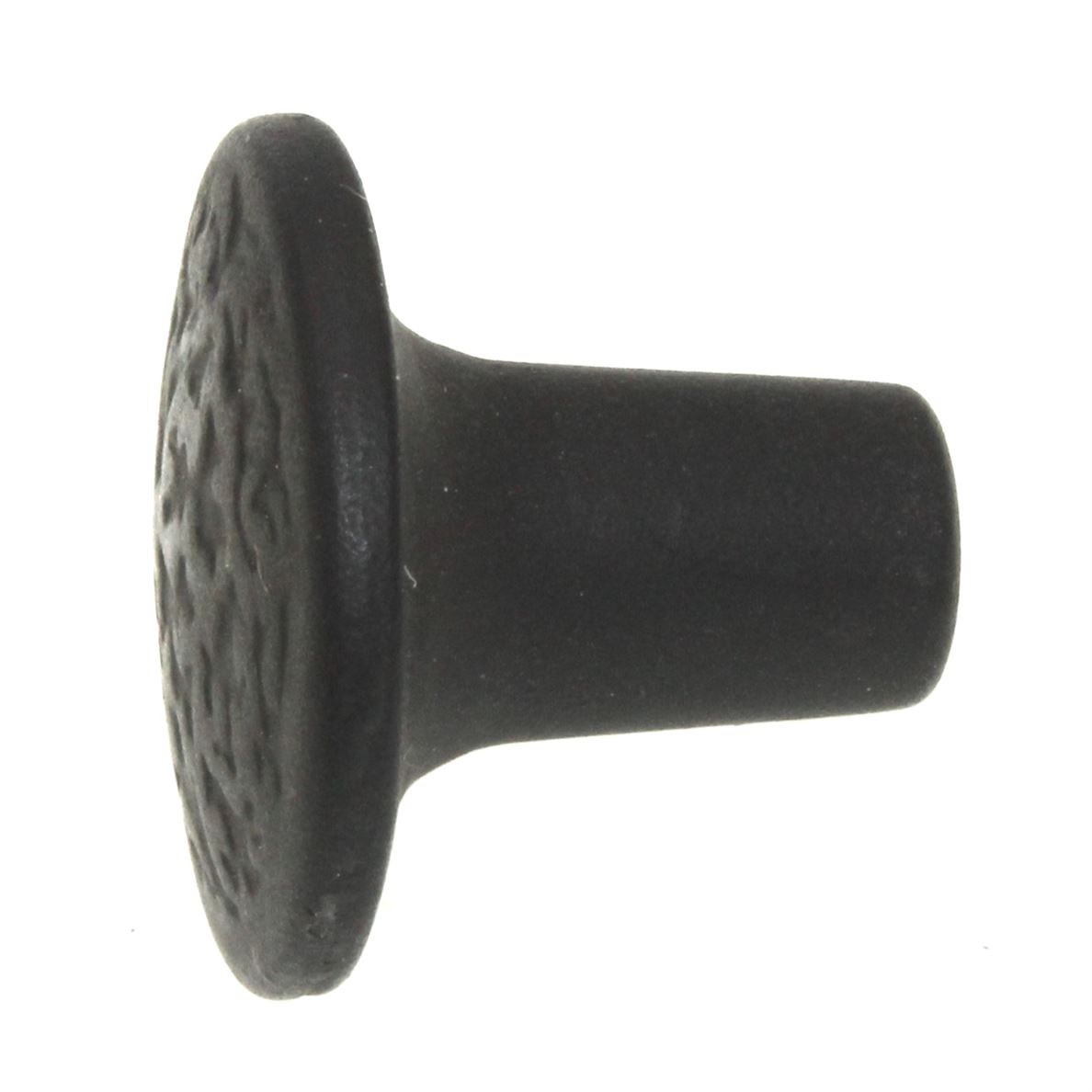 Acorn Manufacturing Rough Small 1" Hammered Cabinet Knob Matte Black RPFBP