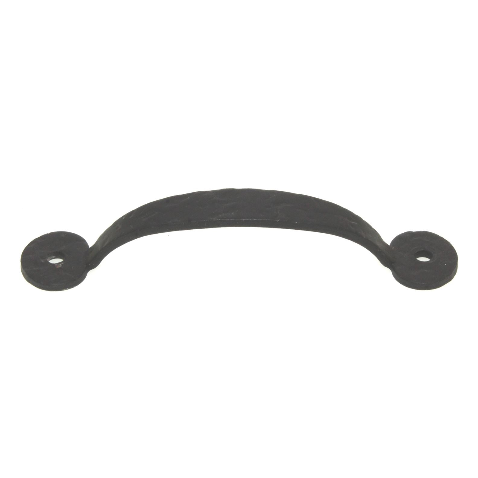 Acorn Mfg Forged Iron Cabinet Double Bean Pull 3 1/2" Ctr. Matte Black RPWBP