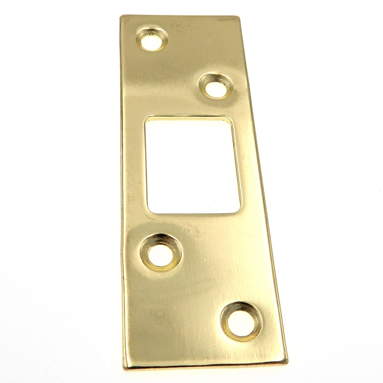 Warwick Heavy Duty Door Deadbolt Security Strike Plate, Polished Brass SH1001PB