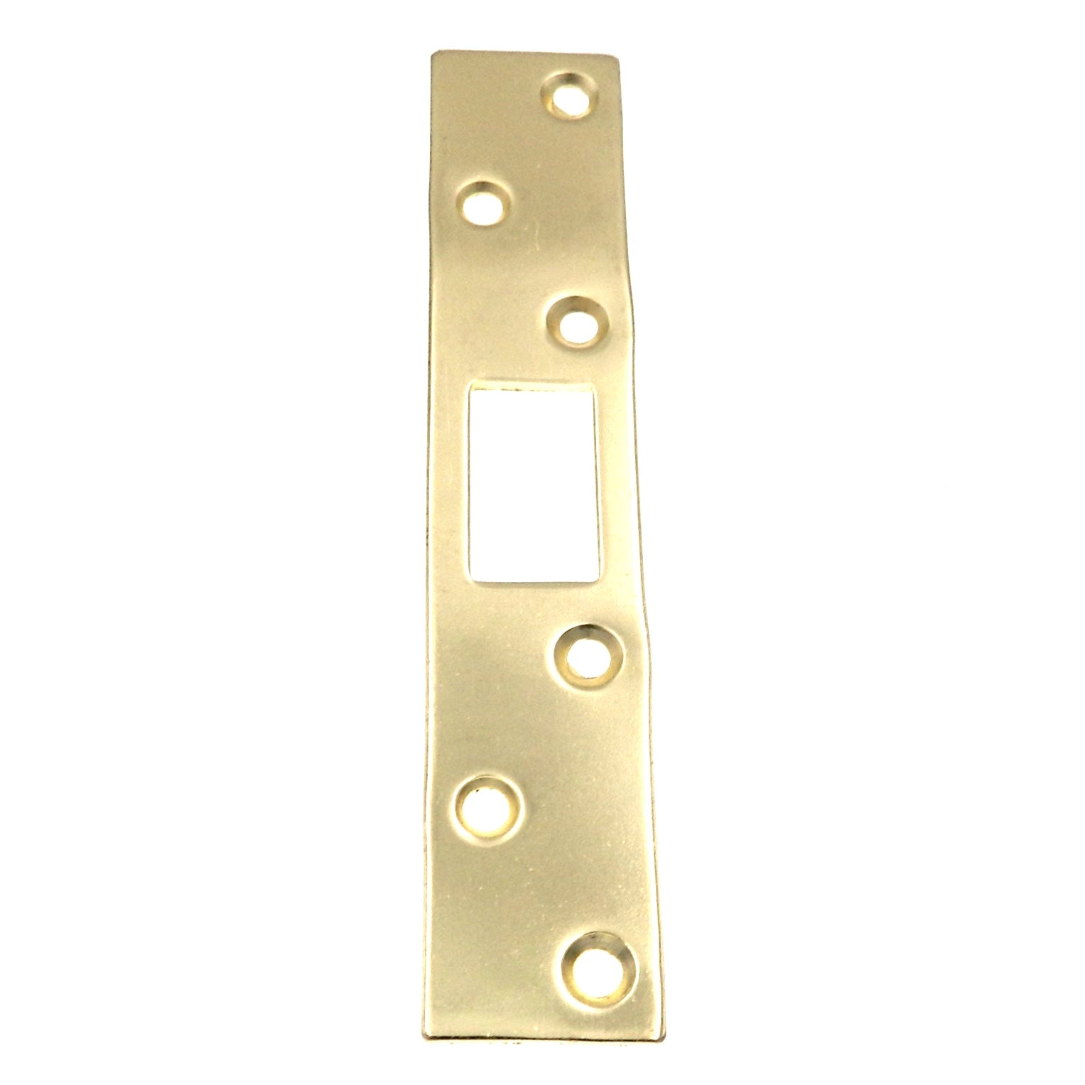 Warwick Door Deadbolt Security Strike Plate Reinforcer, Polished Brass SH1003PB