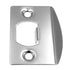 Warwick Door Square Corner Full Lip Strike Plates, Set of 2, Chrome SH1014CH