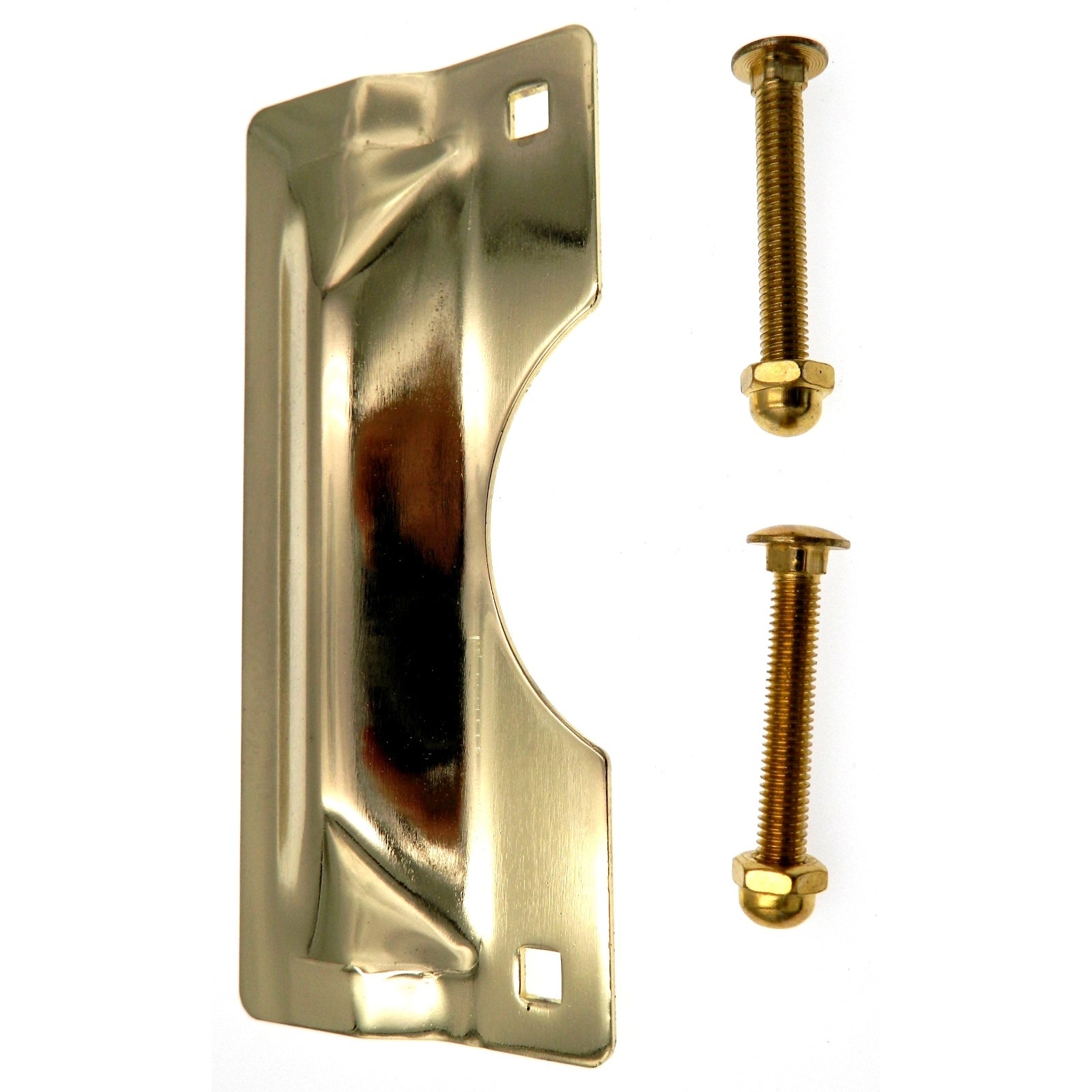 Warwick Out-Swinging Door Heavy Duty Latch Guard Cover, Polished Brass SH1016PB