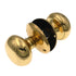 Warwick Solid Brass Round Passage Door Knob Set, Polished Brass SH1022PB