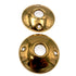 Set of Warwick Standard Round Door Knob Rosettes, Polished Brass SH1024PB