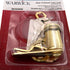 Warwick Cabinet & Drawer Lock, Max Thickness: 3/4", Polished Brass SH1039PB