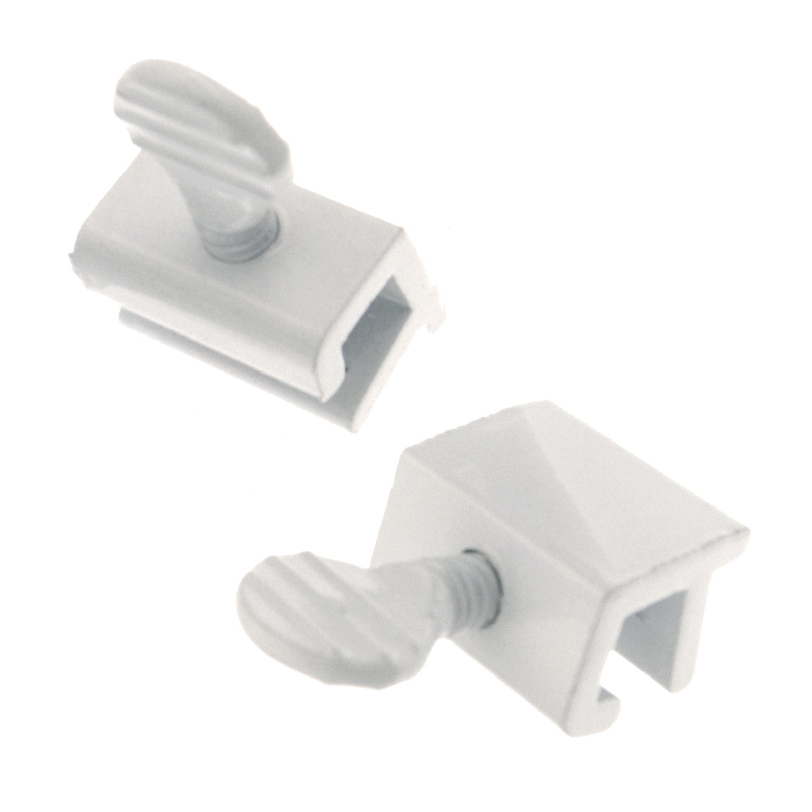 Set of Warwick Thumbscrew Window or Sliding Door Slide Stop Locks, White SH1051W